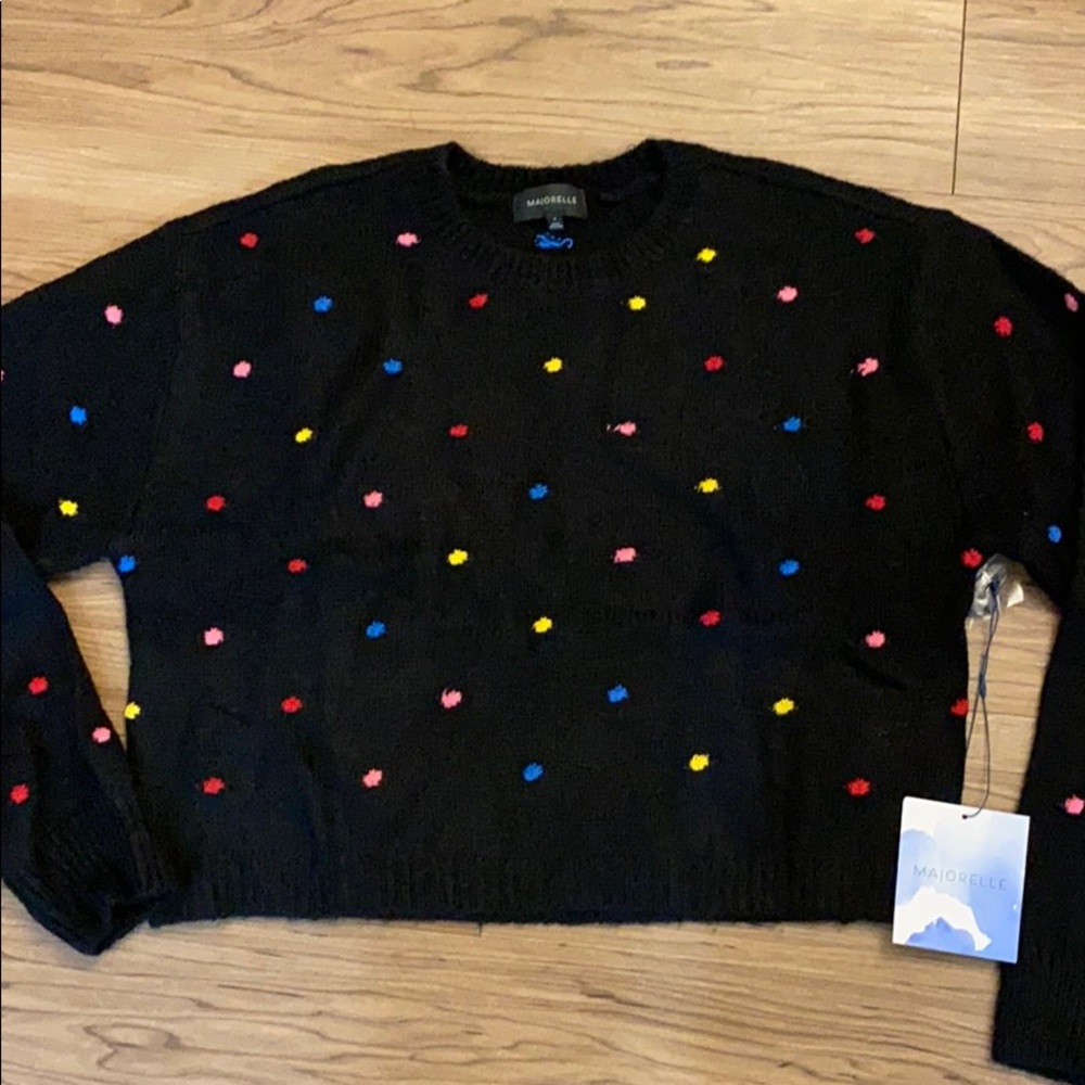 ✨NWT✨ Majorelle colorful dot sweater, size M